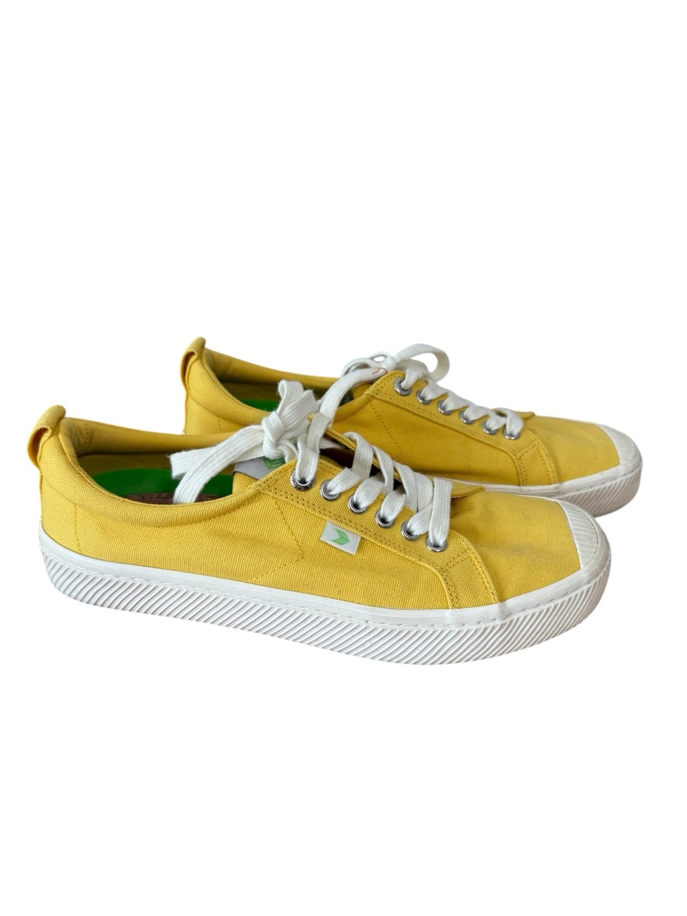 Cariuma OCA Low Yellow Sunshine Canvas Low-Top Sneakers Size 9.5